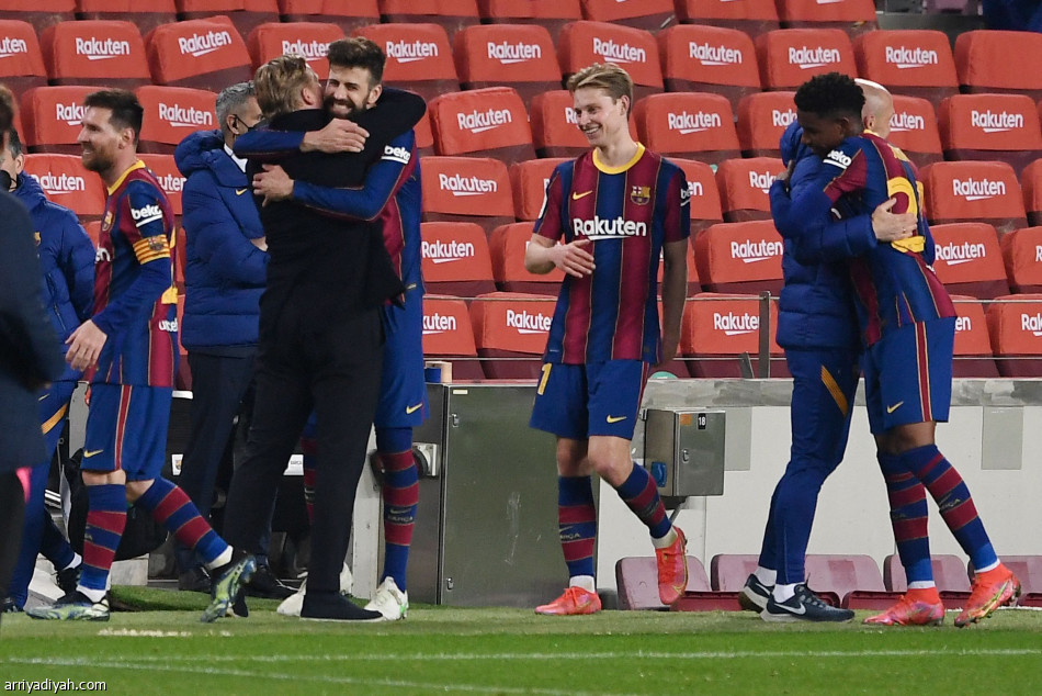 برشلونة يقهر إشبيلية بثلاثية ويبلغ نهائي الكأس