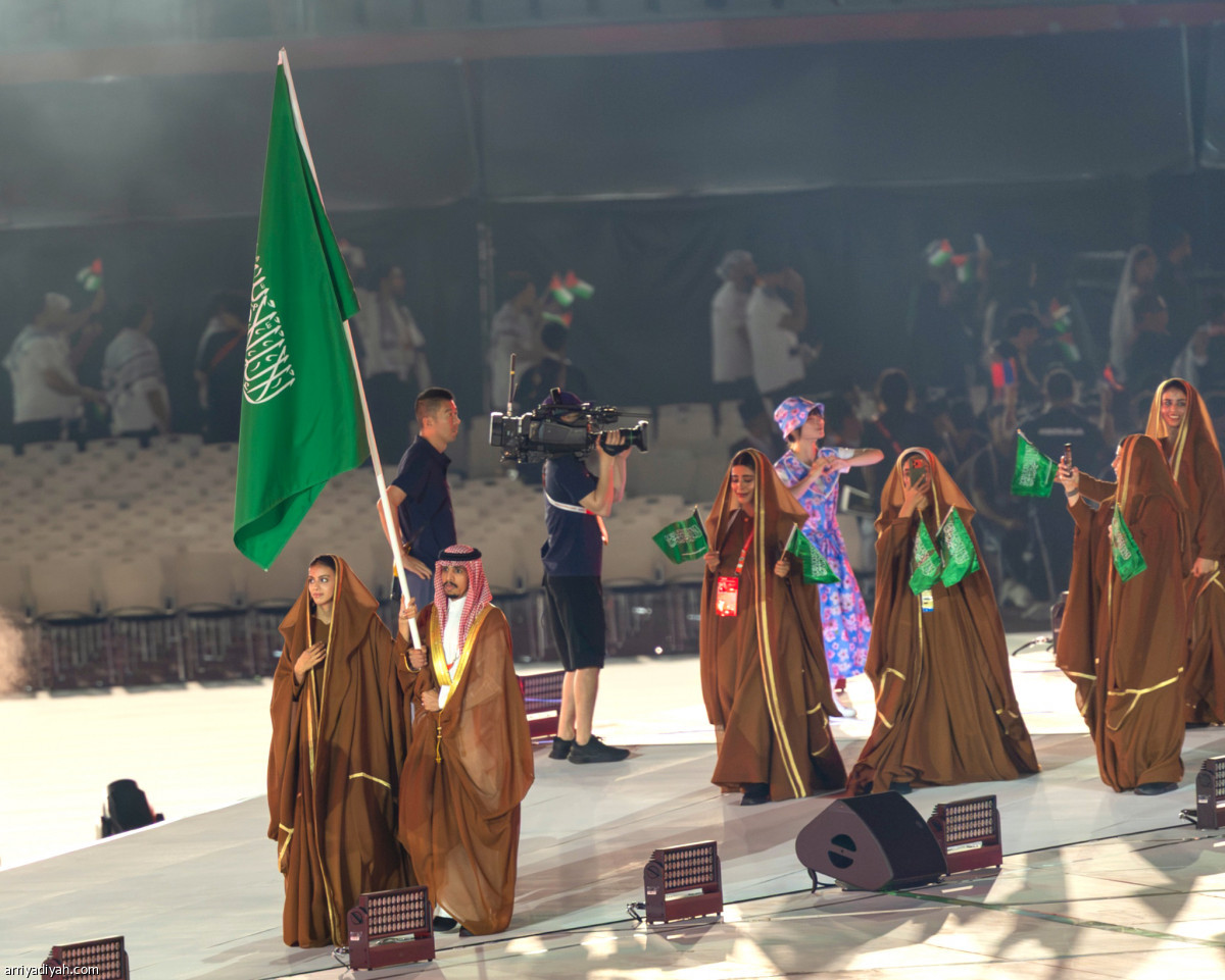 إطلالة الوفد السعودي